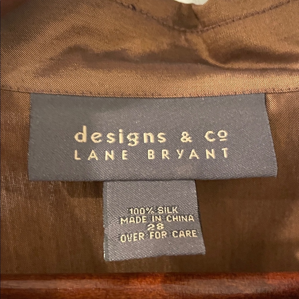 Lane Bryant Brown Shirt Jacket - Picture 2 of 3